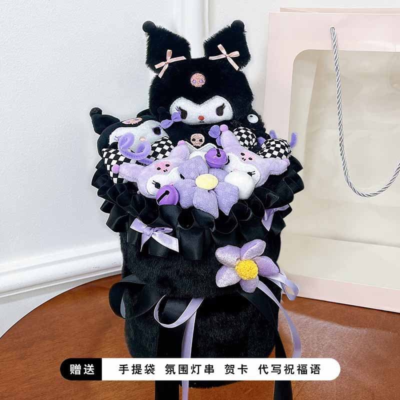 520 Mother's Day, Children's Day, Girlfriend's Birthday Gift Stitch and LinaBell Plush Flower Bouquet