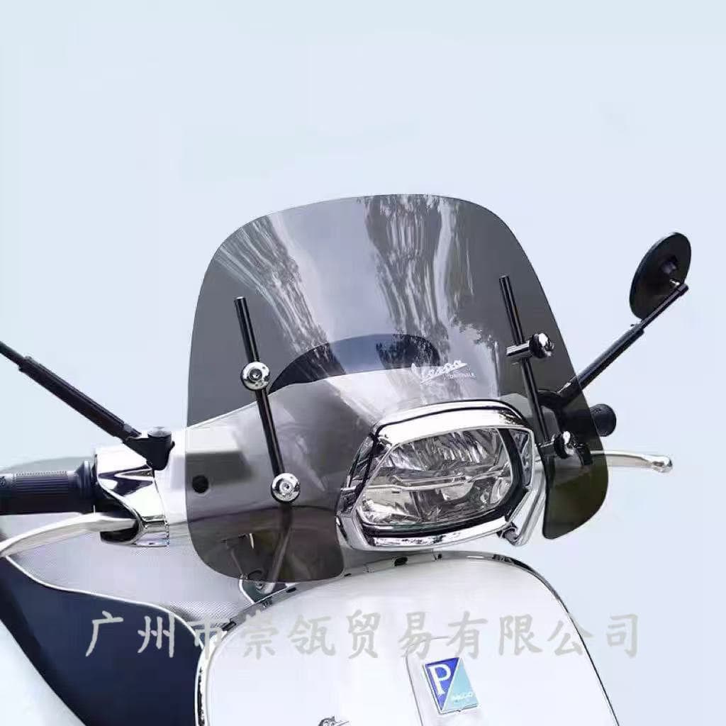 Compatible with Piaggio Vespa Sprint 150 Small Windshield Wind Deflector Mini Windshield