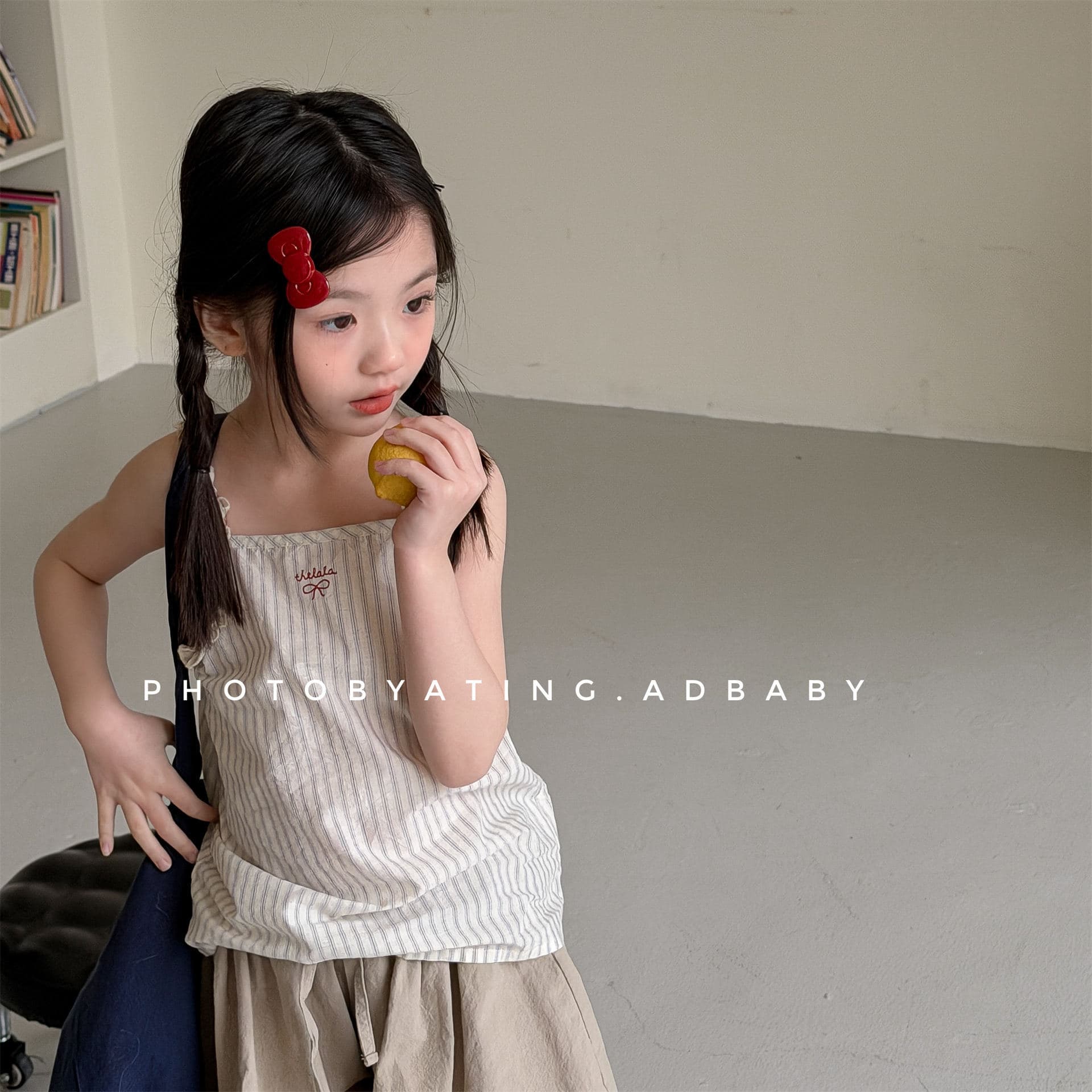 2026 Huzhou Zhili Children's Summer New Arrival Girls' Korean-style Lace Sleeveless Blouse Shirt 7210
