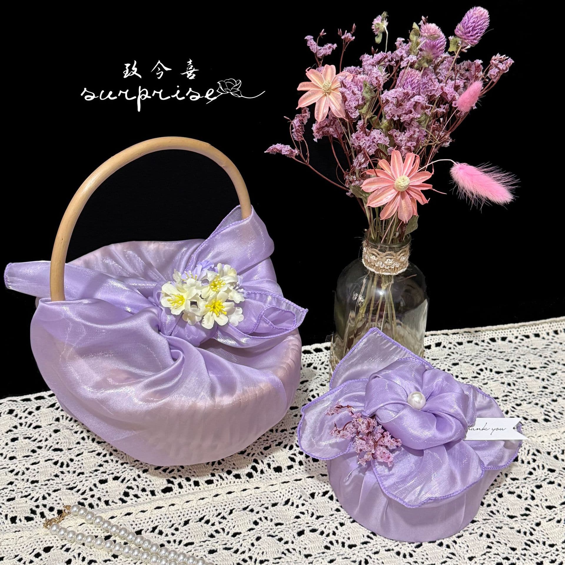 Wedding Candy Box 2026 New Wedding Candy Bag Wedding Candy Box High-end Furoshiki Souvenir Candy Packaging