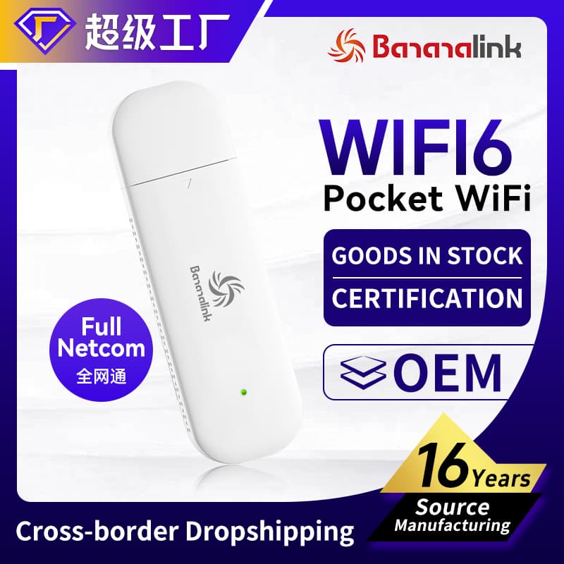 Newly Upgraded 4G LTE Wireless USB Portable WiFi Car Router with SIM Card Slot