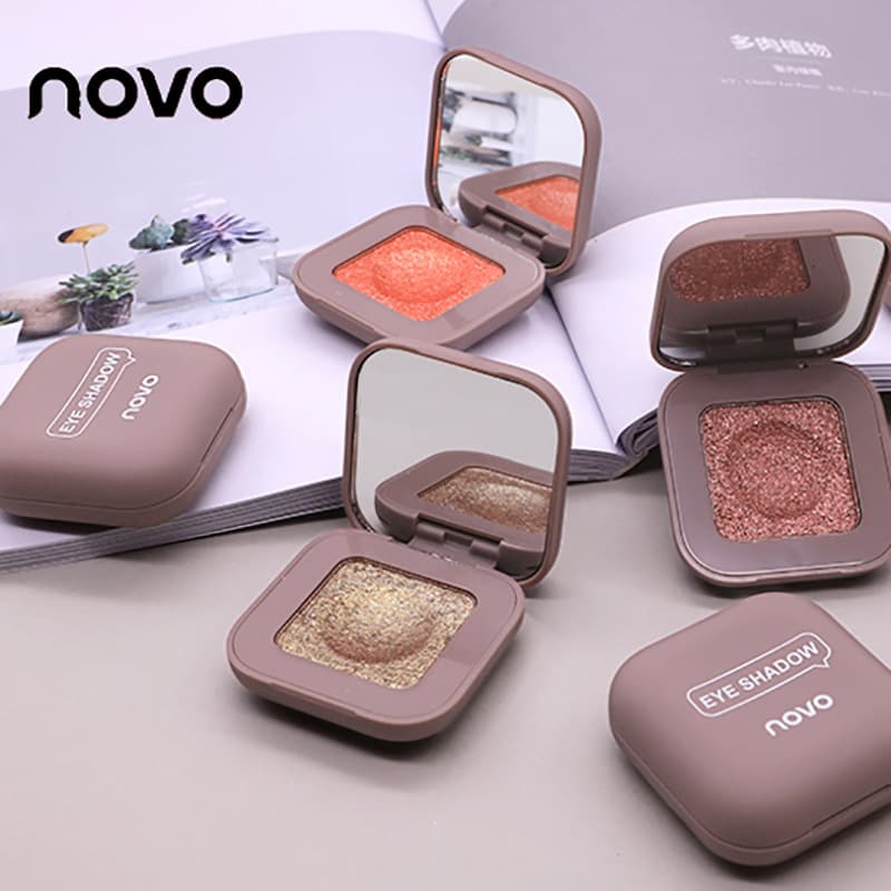 NOVO Original Factory Keyboard Fingertip Cool Trendy Eyeshadow Palette with Polarized High Shimmer, Mashed Potato Texture, Long-Lasting Single Eyeshadow Palette