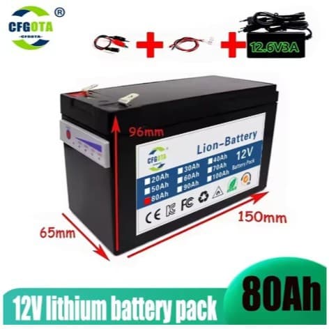 Cross-border 12V 100Ah 3S6P 18650 Lithium Battery Pack for Sprayer Cart Kids Electric Vehicle