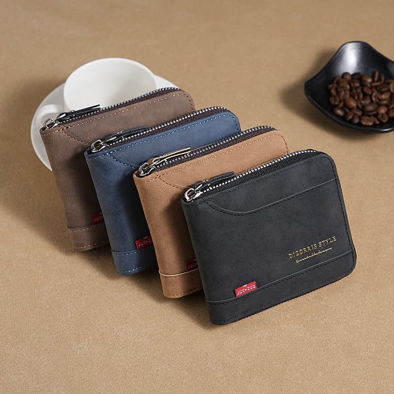Accordian Style Large Capacity Men's Card Holder Multi-Card Slot Coin Purse Patchwork Design Daily Fashion Accessory