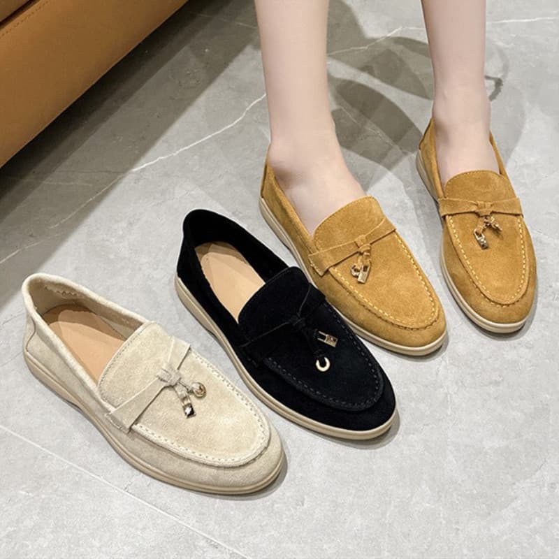 Loafers for Women Spring Autumn Flat Soft Sole British Plus Size Slip-On Casual Shoes Penny Loafers