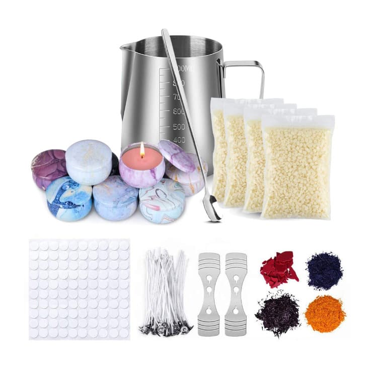 Ji Fang Ji Candle DIY Candle Making Kit Aromatherapy Soy Wax Set with Wax Cup Combination Kit