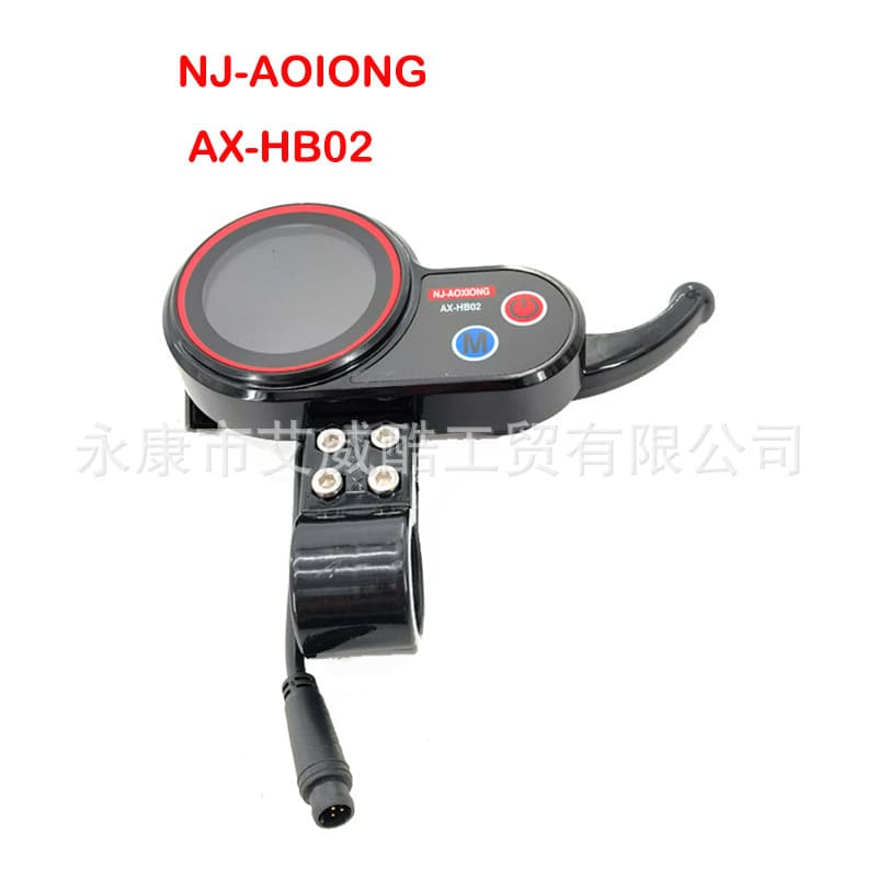 NJ-AOXIONG-AX-HB02 with New 6-Pin Instrument for Electric Scooters, 6-Pin 48V