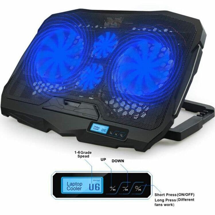 Adjustable Folding Laptop Heat Sink Stand Wholesale Supplier Upscale Desktop Computer Heat Dissipator Base With Light