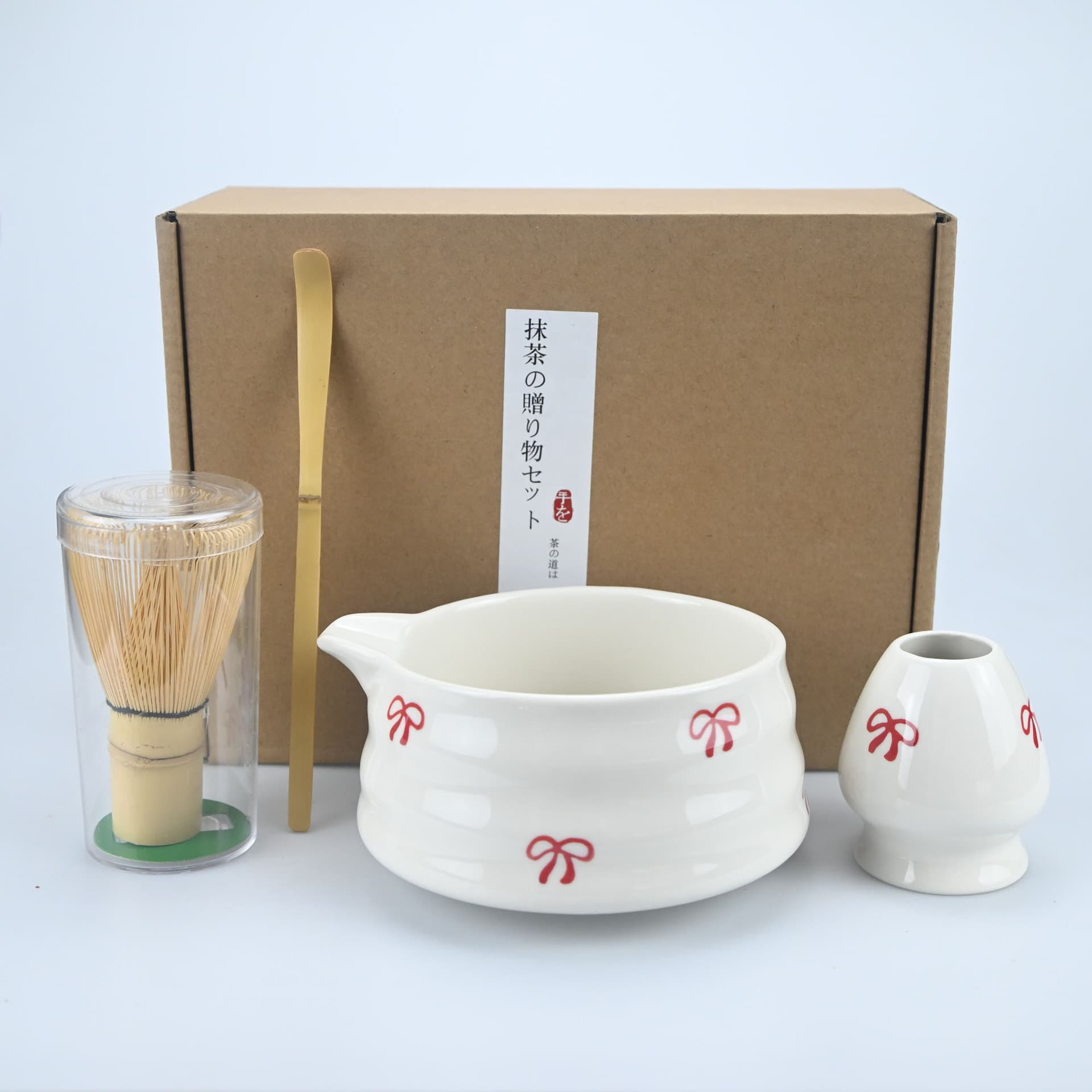 Bow-tie tea whisk, matcha brush, hundreds of standing tea whisks, Japanese-style gift box, Song Dynasty tea-pointing matcha tea maker