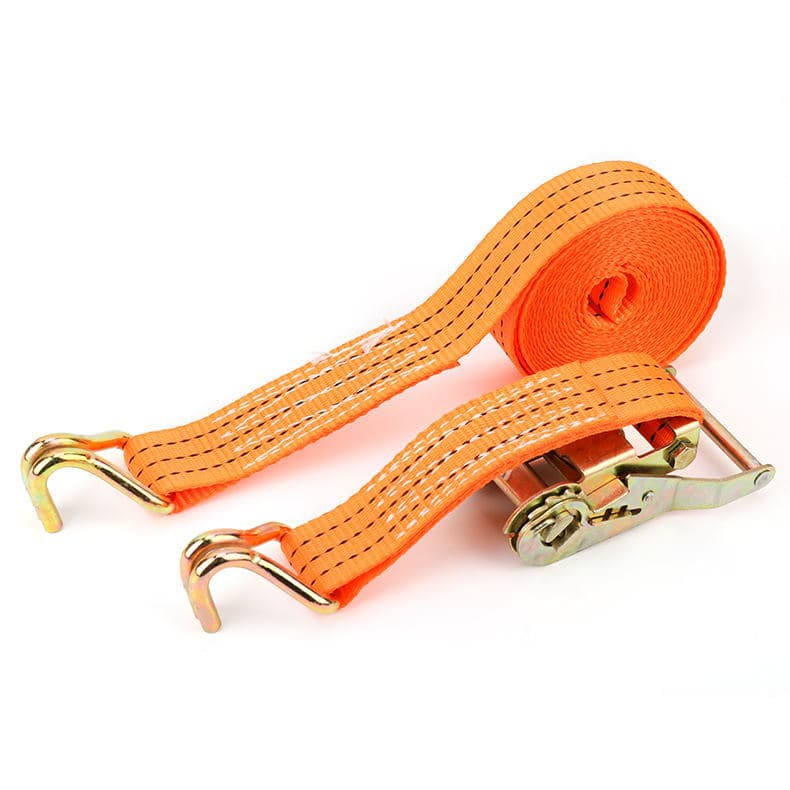 Factory Direct Double Hook Ratchet Tie-Down Polyester Straps Cargo Lashing Straps Heavy Duty Binding Straps