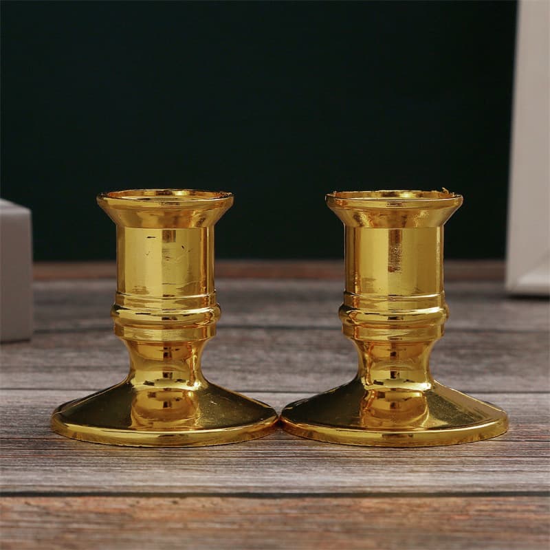Amazon Plastic Candle Holder Base with Gold and Silver Electroplating Craftsmanship, Vintage Style Home Fragrance Diffuser