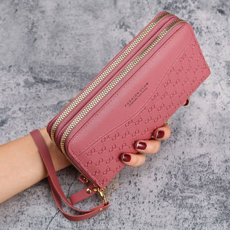 Long Women's Wallet Zipper Coin Purse Multi-Function Mobile Phone Bag Large Capacity Simple Multi-Card Slot Card Holder