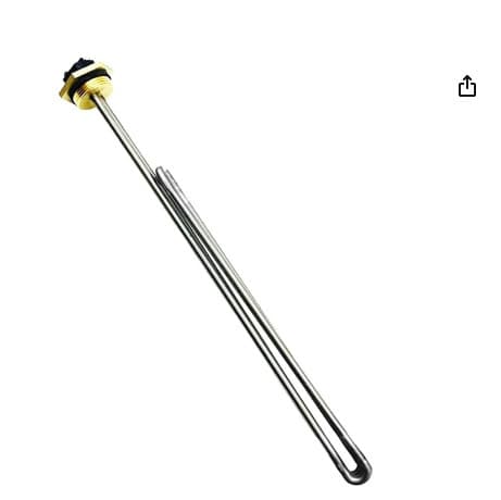 SP213670 Titanium Heating Tube for Water Heaters, SP610160 Copper Electric Heating Tube Heating Element, 90240 Titanium Heating Tube