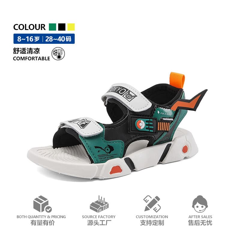 New Tuya Children's Sandals Sports Shoes Beach Shoes Wholesale Camo Trendy Summer Boys' Shoes Drop Shipping