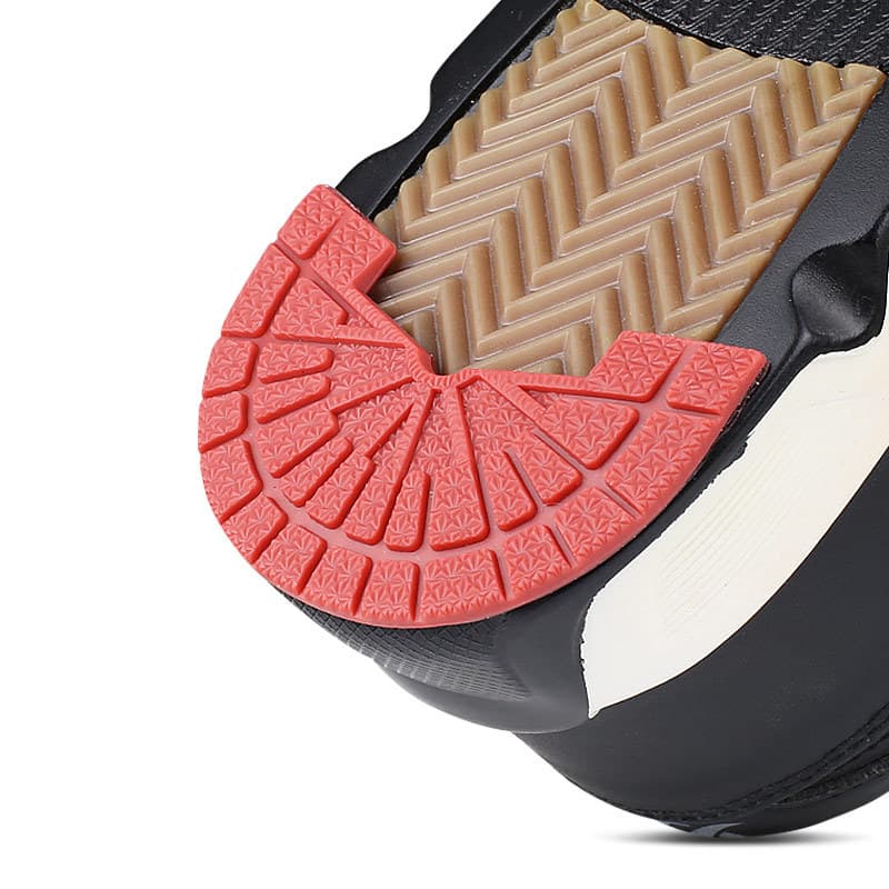 Thickened rubber sole protectors for AJ shoes, self-adhesive and wear-resistant, designed for the heels of AJ1 sneakers for anti-slip protection.
