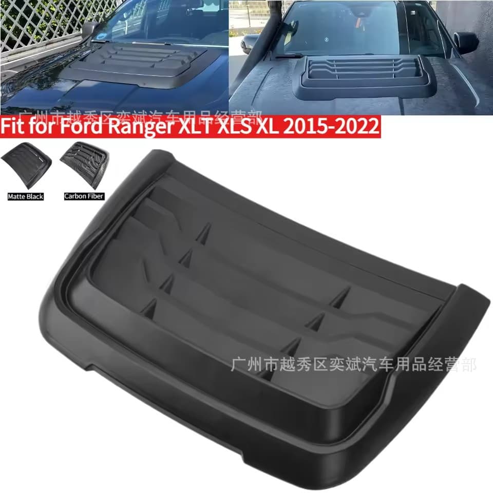 Car Hood Scoop Cover Air Intake Grille for Ford Ranger Raptor 2015-2022