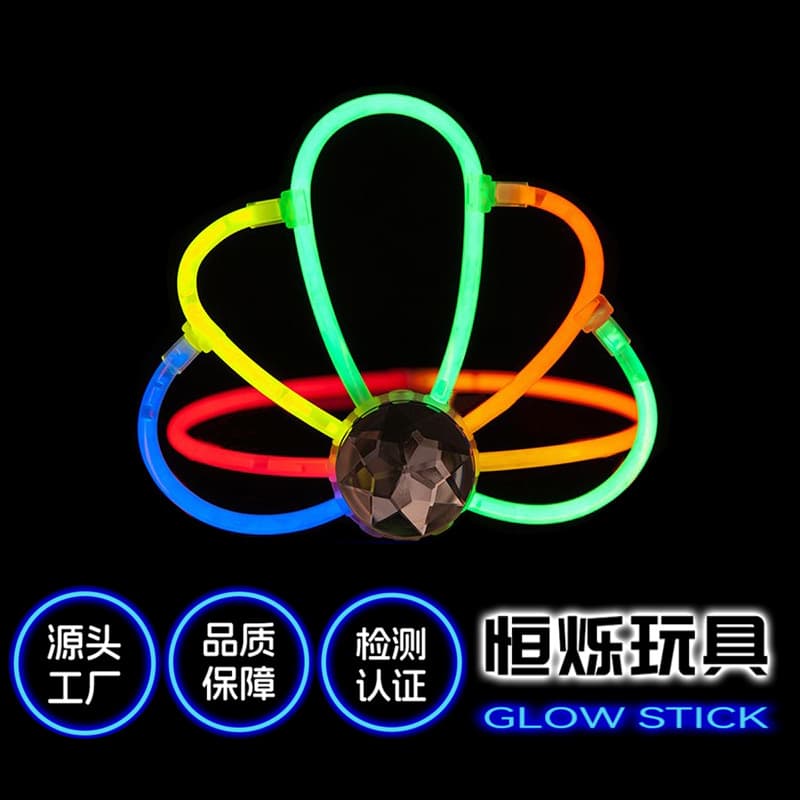 Glow Stick Princess Crown Headwear Children's Toy Party Hair Accessory Gathering Decoration Light-up Crown Headband Hair Clip