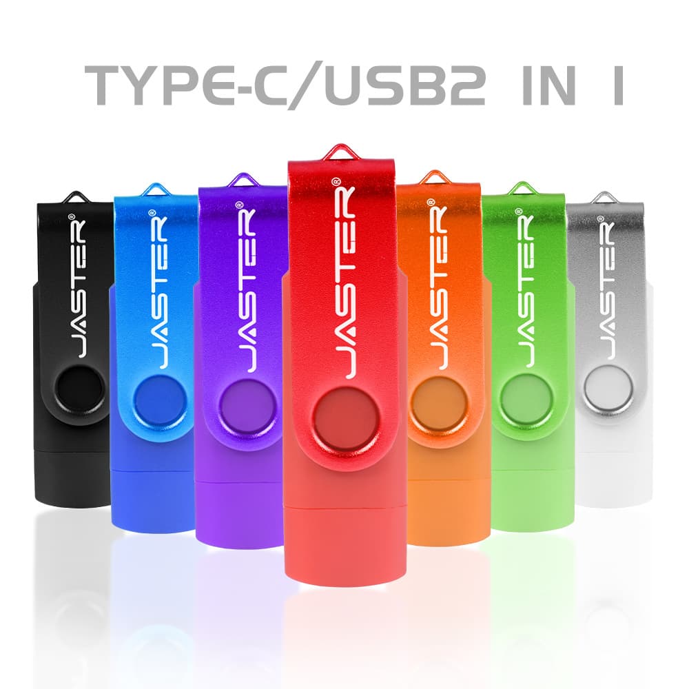Flip Type-C USB Drive, OTG for Phone and Computer, Large Capacity 128GB, Creative Business Gift