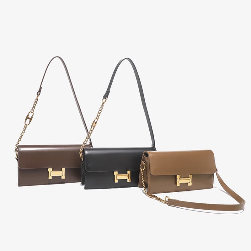 New Commute Casual Handbag Shoulder Crossbody Light Luxury Underarm Envelope Small Square Bag Versatile Niche Design Vintage French
