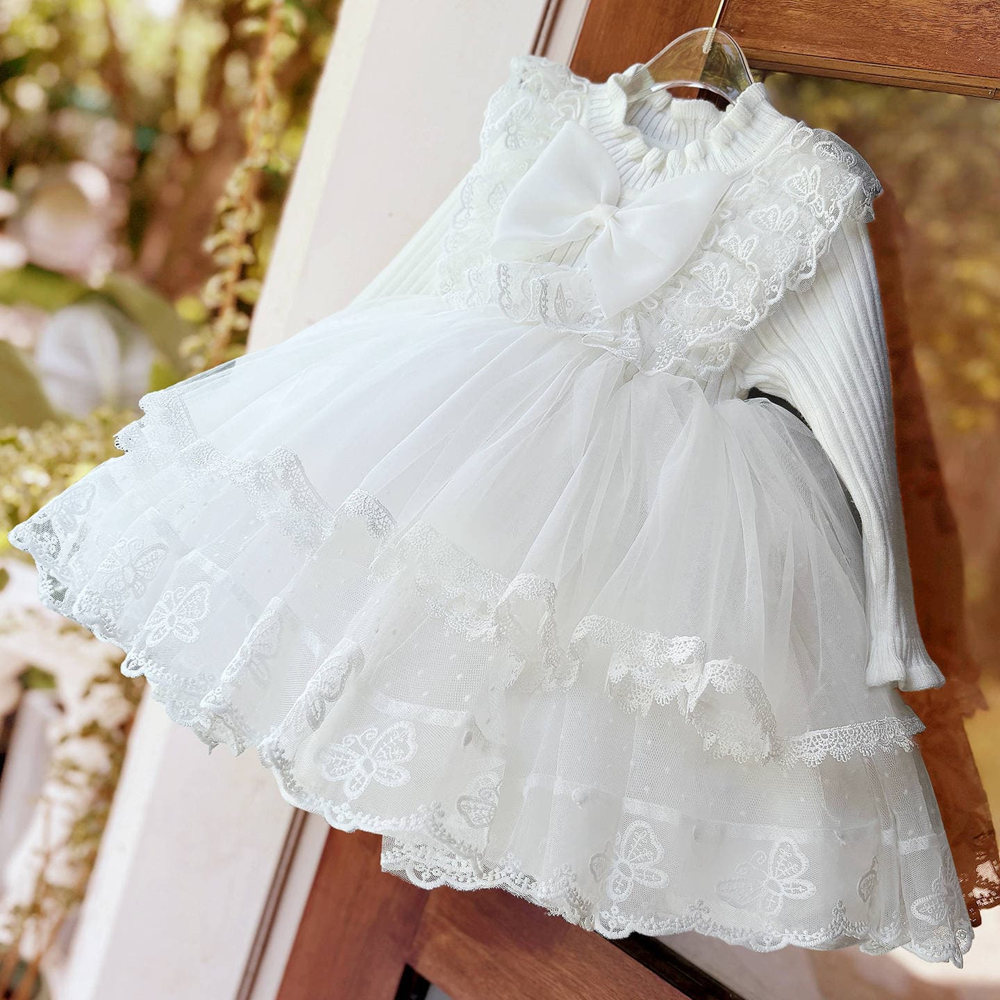 Girls Dress 2025 Autumn Winter Children Fashion Princess Dress Baby Birthday Party Tulle Skirt