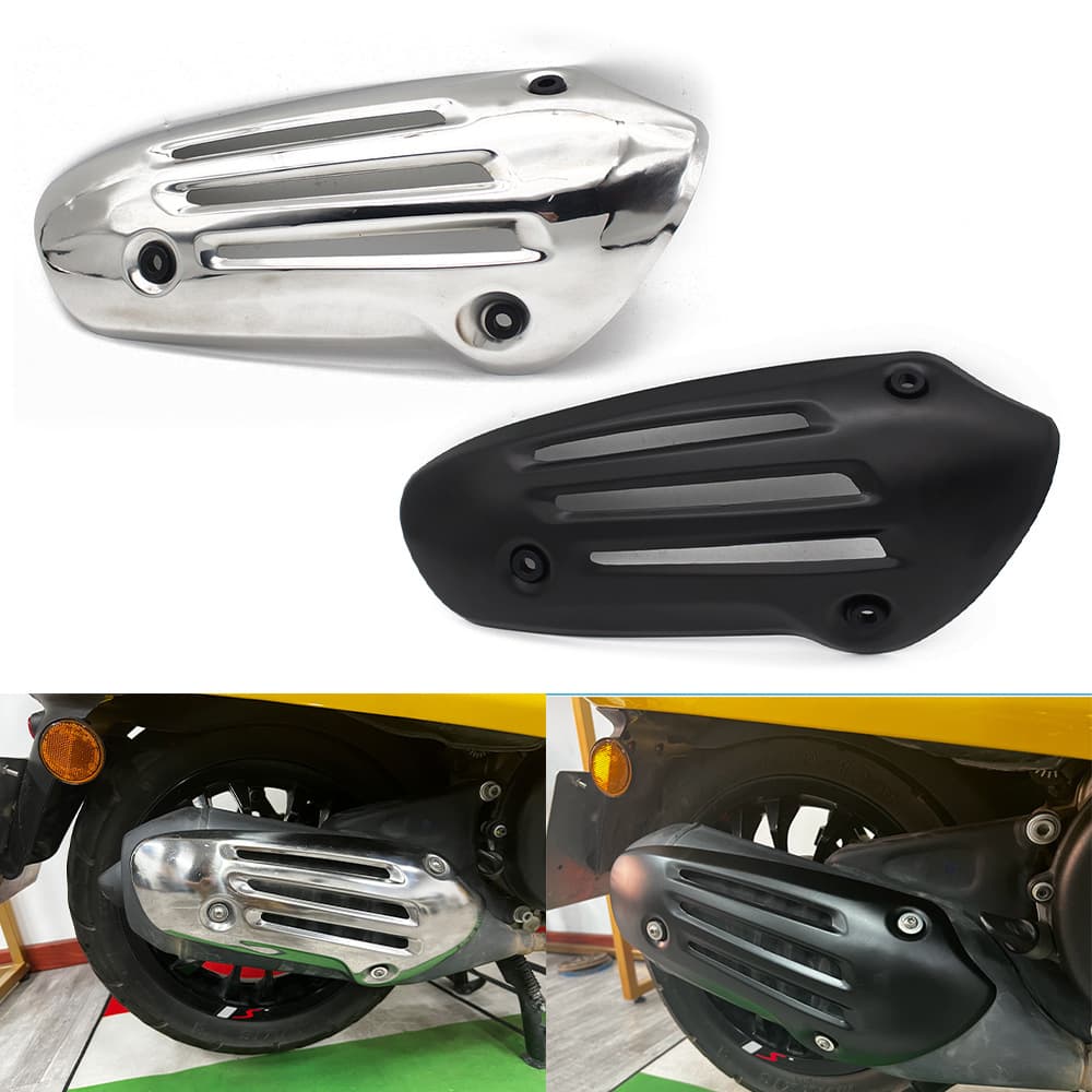 For Vespa Spring Sprint 150 Modified Original Black Exhaust Cover Original Blackout Exhaust Shield Heat Insulation