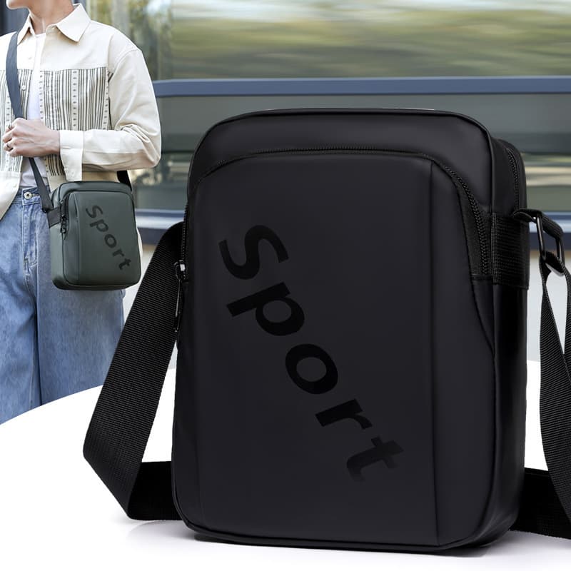 Men's Crossbody Bag Trendy Casual Oxford Cloth Canvas Business Large Capacity Shoulder Bag