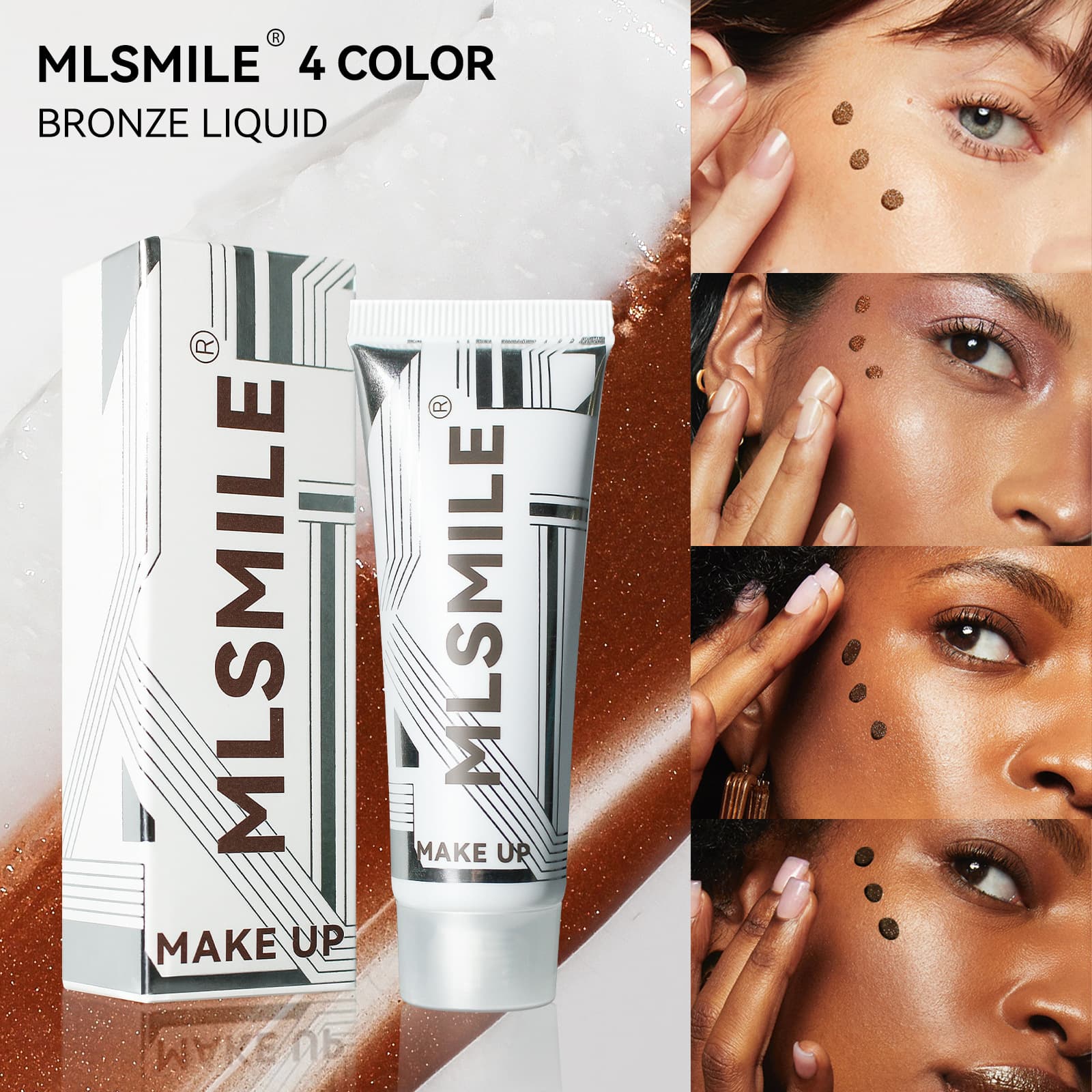 Cross-border best-selling tanning liquid foundation, wheat-colored sunless repair essence, long-lasting waterproof moisturizing tanning body lotion