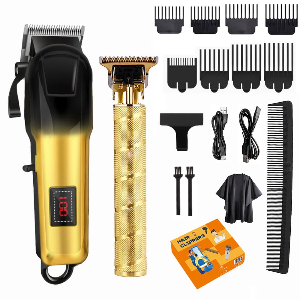 Electric Hair Clipper Combo Set, Men's Hair Trimmer & Shaver, Mother-Child Machine, Cross-Border Drop Shipping Electric Hair Cutting & Shaving Tool