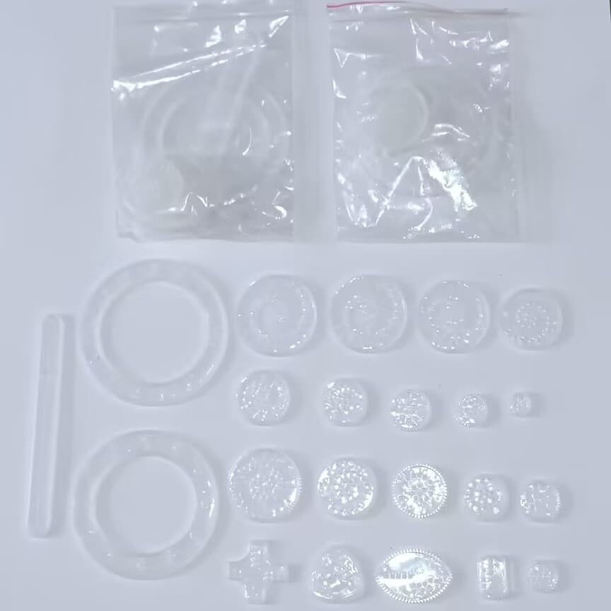 Bagged Magic Kaleidoscope Drawing Set 22-piece Children's Educational Magic Drawing Template Ruler Wholesale