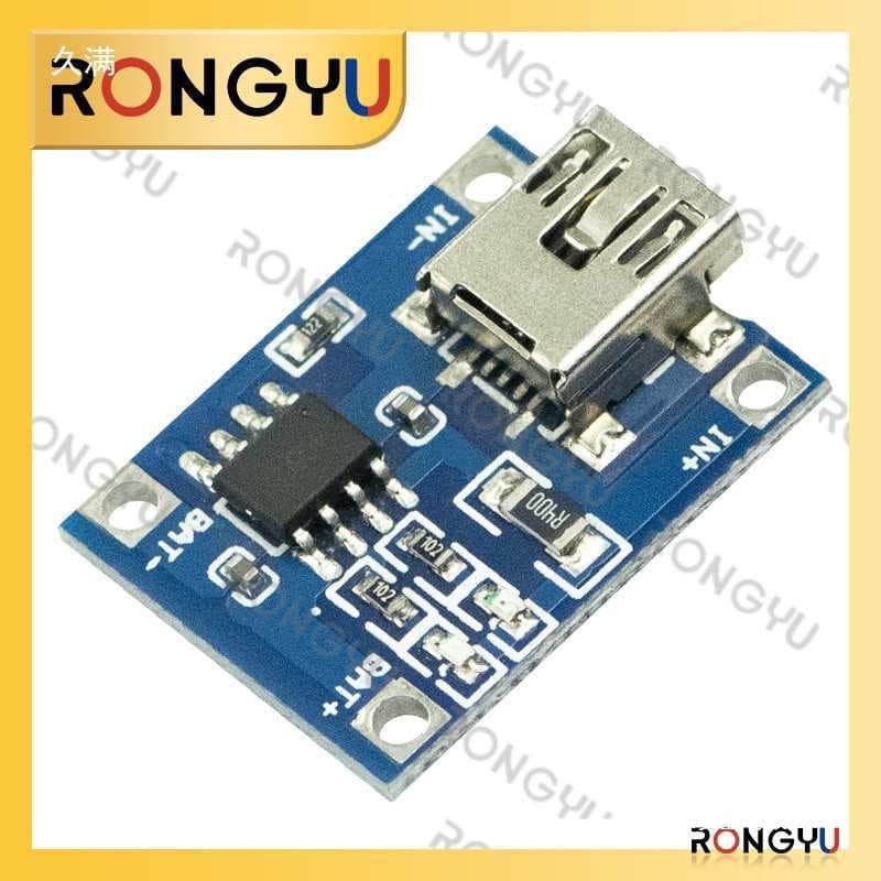 Electronic module 1A lithium battery charging board TP4056 charging module with overcurrent protection boost