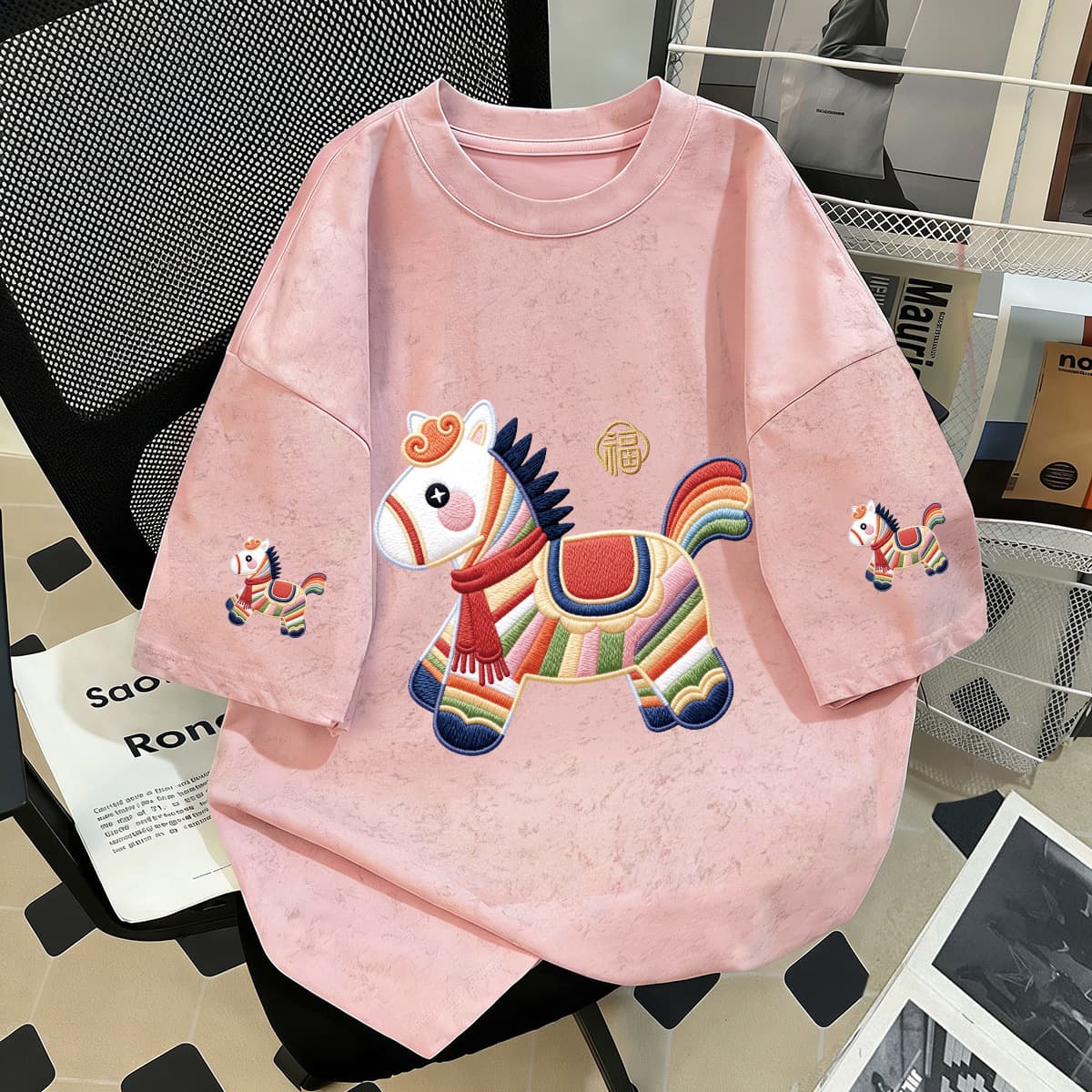 Boys and Girls Spring/Summer T-Shirt 2026 New Style Cotton Parent-Child Casual Fashion Short Sleeve