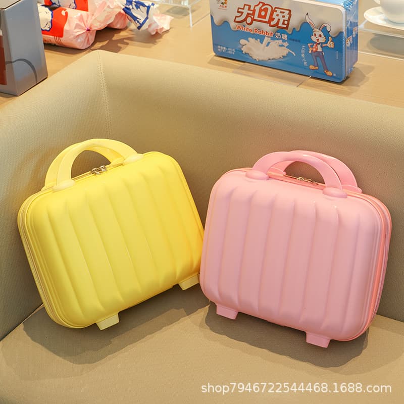 14-inch PP Handheld Luggage 3D Cartoon Pumpkin Makeup Case Multifunctional Mini Makeup Storage Bag Gift