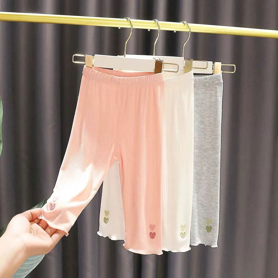 Girls' Leggings Baby Pants Summer New Style Capri Pants Korean Version Thin Casual Stylish Versatile Children's Clothing