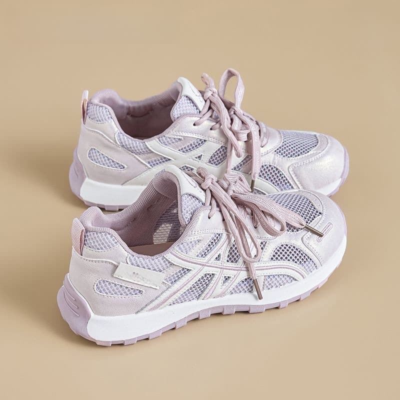 2026 Summer New Mesh Board Shoes Breathable Women's Shoes German Trainer Shoes Comfortable Versatile Sports Casual Shoes