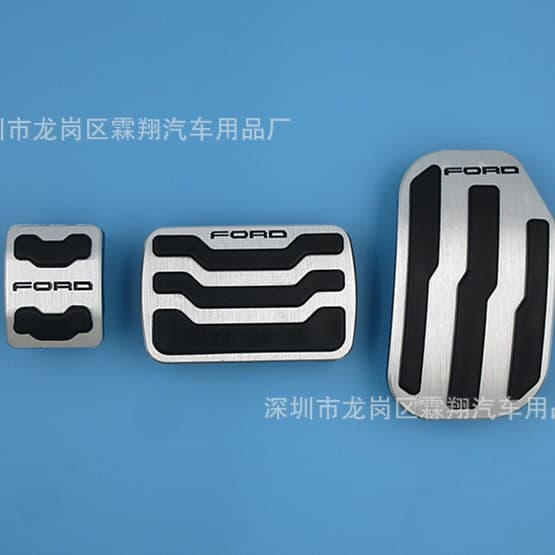 Compatible with: F150 Raptor Ford Raptor accelerator and brake pedal, no-drill installation, stainless steel anti-slip pedal