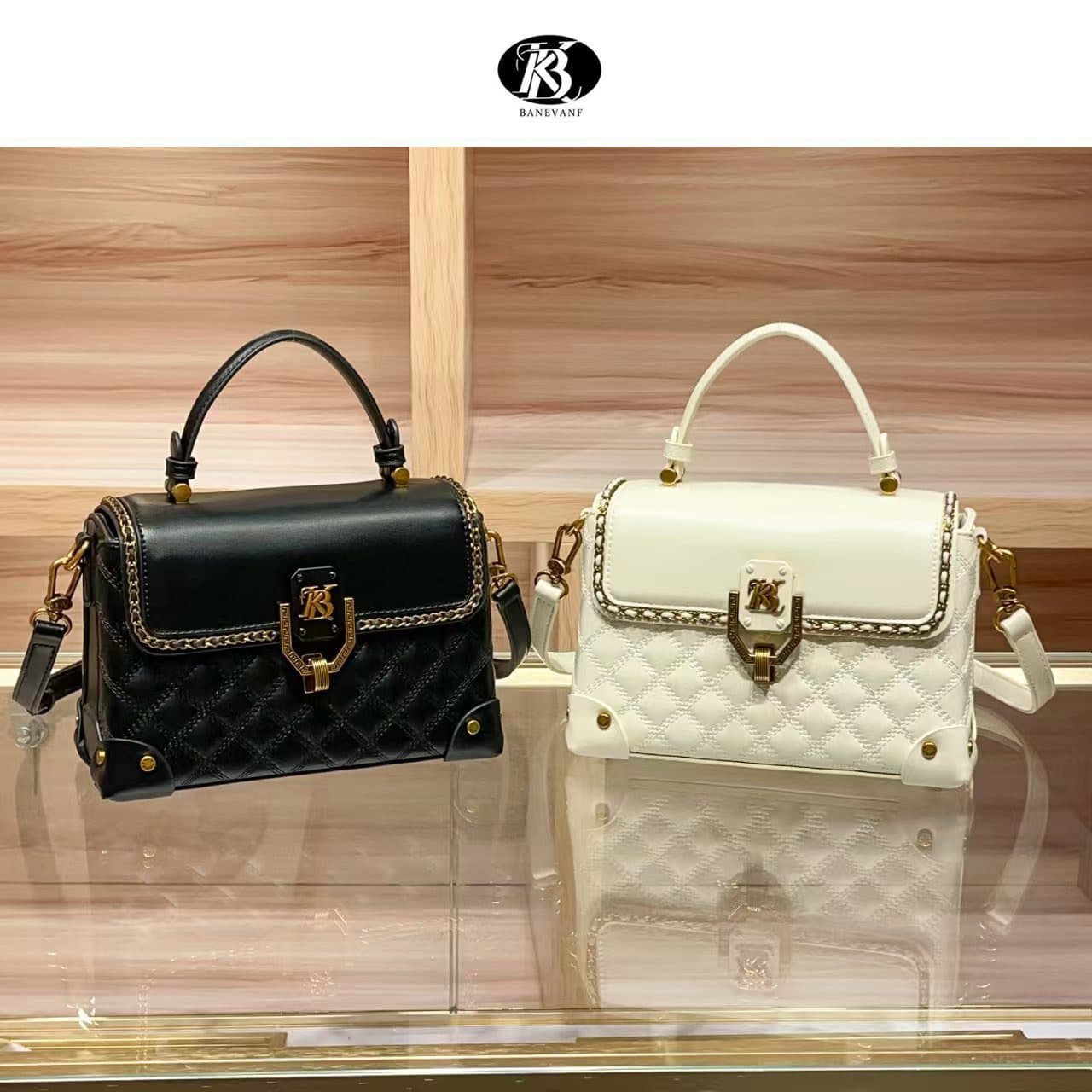 New Elegant Light Luxury Versatile Fashion Black Vintage Handbag Diamond Quilted Shoulder Crossbody Bag 9100#