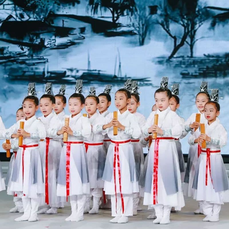 Ambitious Youth Journey" Dance Costume Children's Traditional Chinese Classical Performance Outfit Hanfu for Opening Ceremony