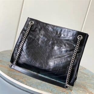 YSL Chain Hobo Bag Wristlet Handbag Tote Genuine Leather Underarm Bag Crossbody Bag Women's Bag Large Capacity