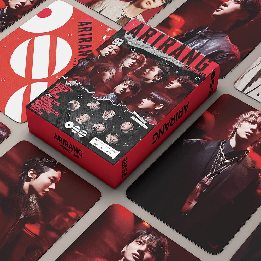 55 BTS World Tour Arirang Support Lomo Cards Kpop Exquisite Self-Made Photo Cards