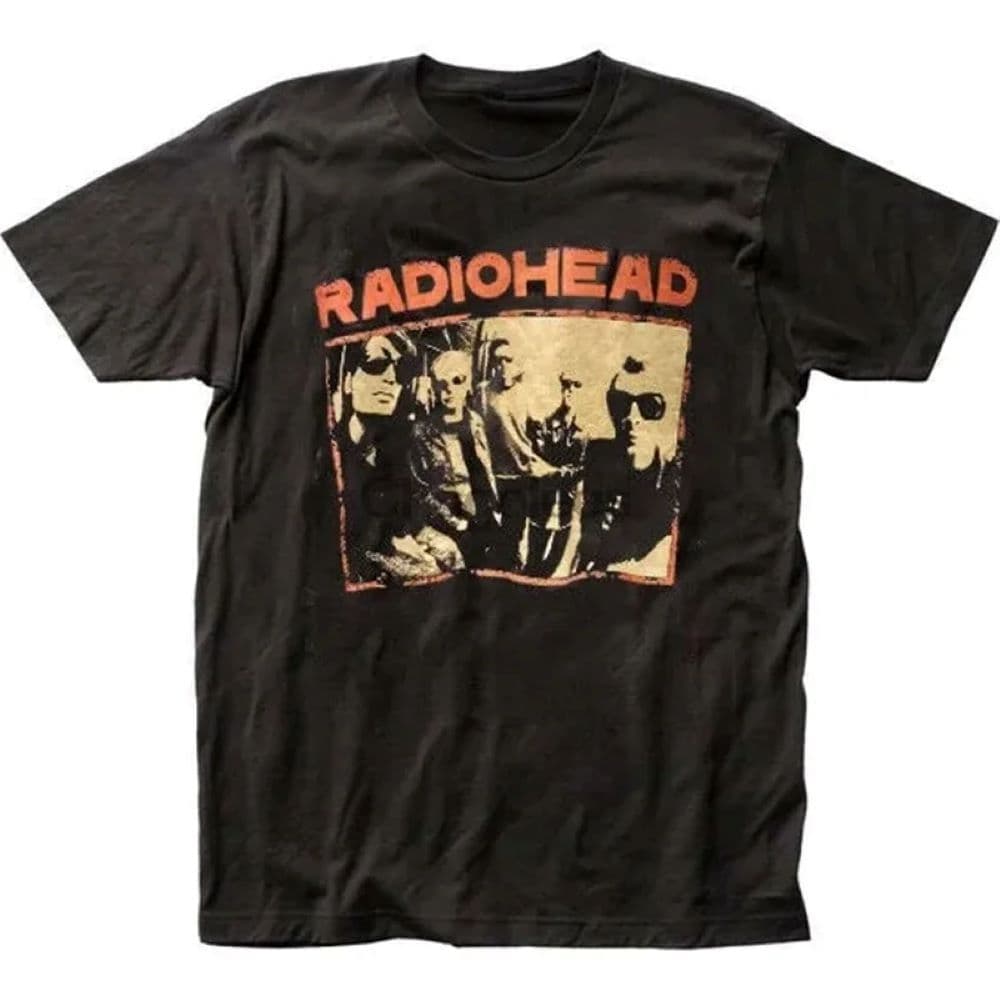 Vintage Radiohead T-Shirt Fashion Cotton Men's Short Sleeve T-Shirt Rock Band C Cross-Border Streetwear Brand