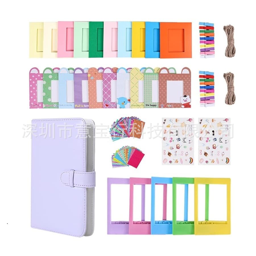 Suitable for polaroid mini13/12/11/9 90 evo universal 3-inch photo album photo frame sticker set