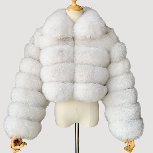 2024 Cross-Border Hot Selling Winter Faux Fox Fur Coat Warm Jacket New Short Women's Top
