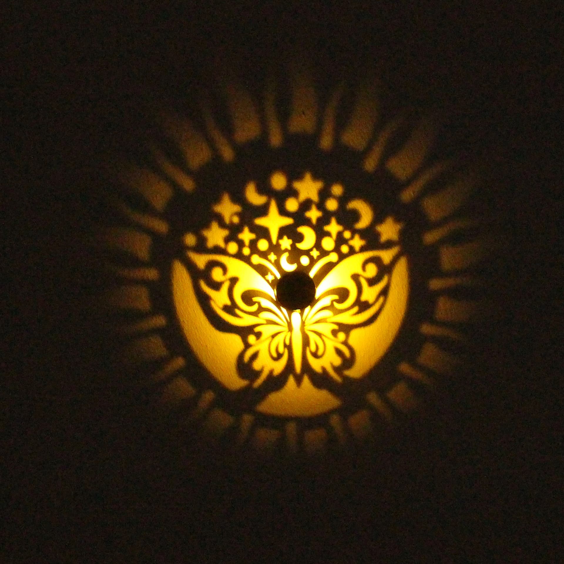 Cross-border Solar Ground Insert Light, Courtyard Light, Hollow Projection Light, Outdoor Waterproof Wall Light, Garden Decorative Lawn Light