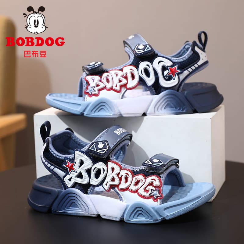 Bobdog Boys' Sandals 2026 New Summer Open-Toe Non-Slip Soft Sole Summer Sandals for Big and Middle Kids