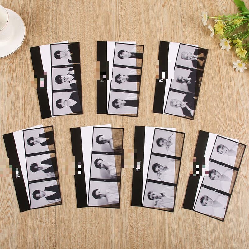 BTS Kim Namjoon, Kim Taehyung, Jeon Jungkook PROOF-style 3-grid film mini cards