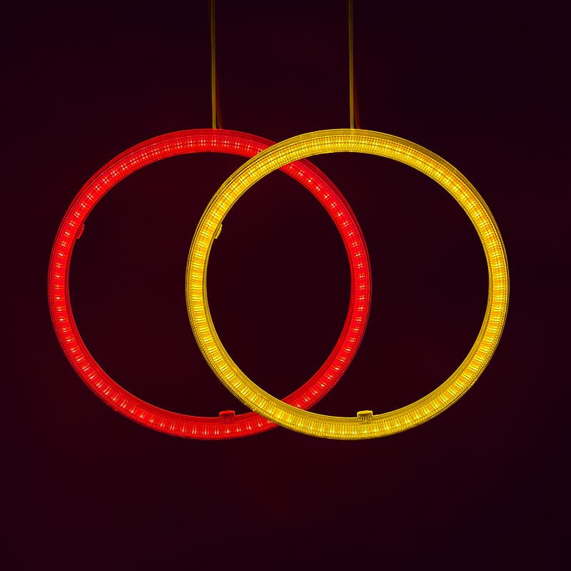 Cross-border COB Angel Eye Ring LED Car Headlight Decoration Demon Eye Daytime Running Light Fog Light Car Light Modification Universal