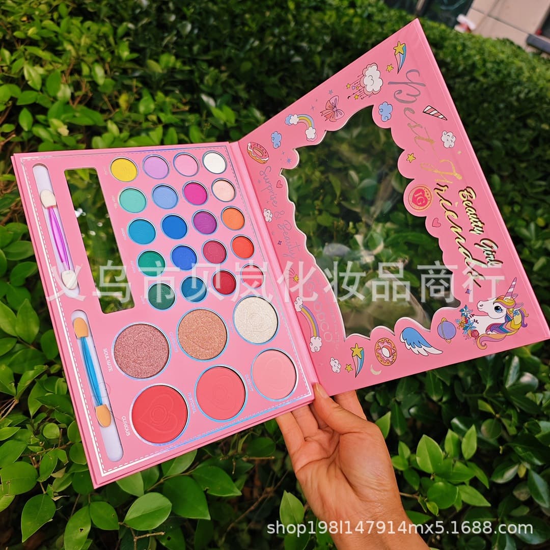 Cross-border foreign trade new 26-color eye shadow makeup book pearlescent matte multi-color COS multi-functional candy style makeup palette