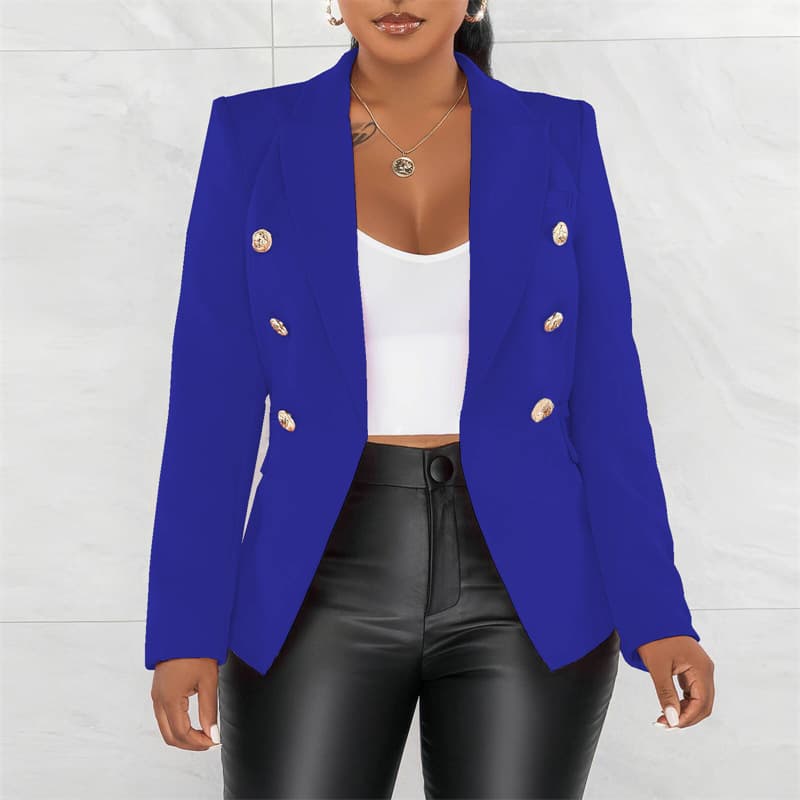 2026 Spring Bestseller Women's Blazer Jacket, Solid Color Fashion Casual Short Coat for Spring and Fall, Suitable for AliExpress and Amazon
