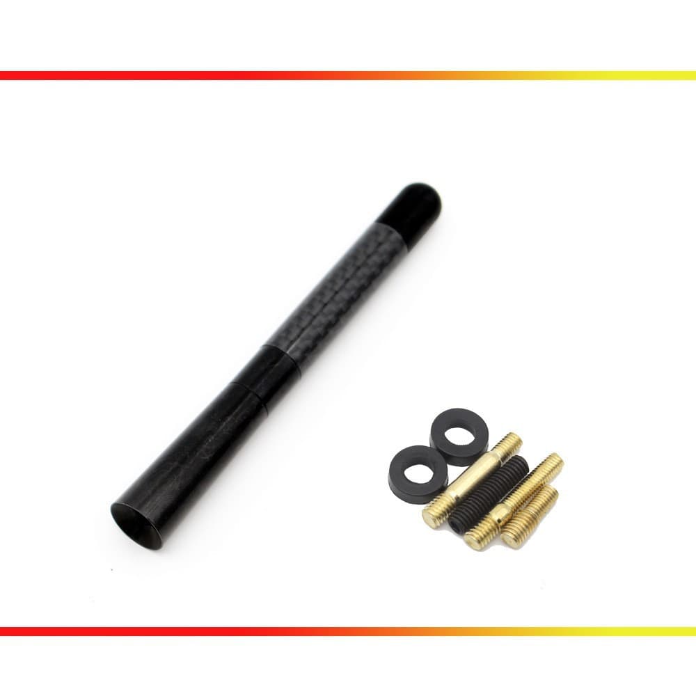 Car Antenna Signal Carbon Fiber Antenna Vehicle Radio Antenna Metal Aluminum Receiving Antenna Modification Accessories