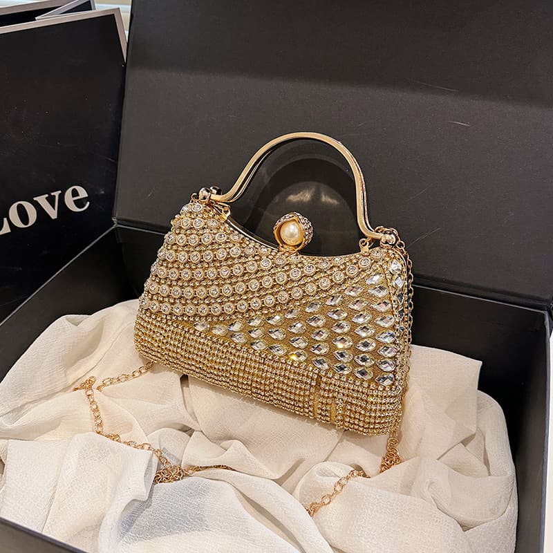 Cross-border European and American fashion rhinestone evening bag luxury tassel handbag crossbody bag Woman bags